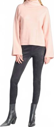 Dex Clothing Kesha Suede Leggings In Black