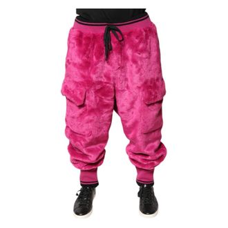 Dolce & Gabbana Cargo Joggingbroek - Heren - Broeken - Roze - Maat: 3XL Acryl