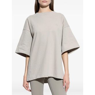 adidas Cotton Crew-Neck T-Shirt - Beige