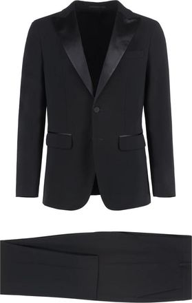 Dsquared2 Miami Suit - Heren - Business pakken - Zwart - XL - Wol - Kostuums