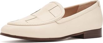Johnston & Murphy Ali Woven Loafers Womens Shoes Bone : 8 M, Leather/Nappa