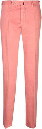 Incotex Pattern 39 Broeken - Heren - Chinos - Roze - S - Katoen - Broeken