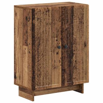 vidaXL Armario De Almacenamiento Para Ba&ntilde;o Ede Madera Envejecida Vidaxl