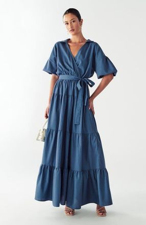 Willa Sole Maxi Dress in Petrol Blue at Nordstrom, Size 12