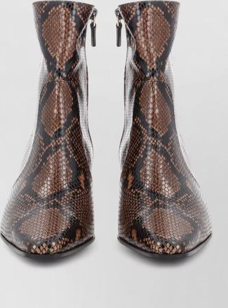 Stuart Weitzman pointed toe ankle boots block heel