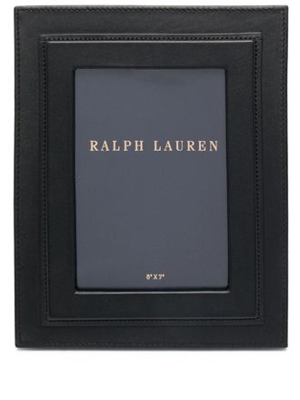 Ralph Lauren Home Brennan leather photo frame (5cm x 7cm ) - Black