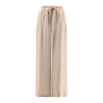 Alysi Wide Trousers, female, Pink, Size: XS Silk Trousers