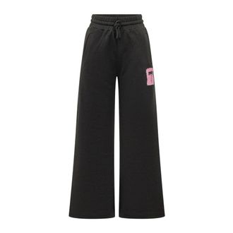 Palm Angels Brushed Palm Trainingsbroeken - Dames - Sweatpants - Zwart - XS - Katoen - Broeken