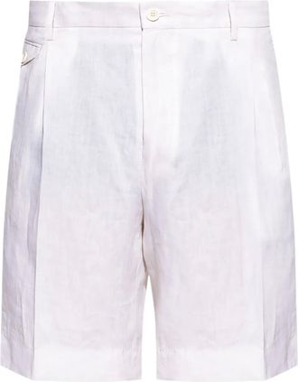 Dolce & Gabbana Shorts con pieghe frontali - Bianco