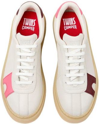 Camper Runner Twentyfive Twins Mismatch Sneaker in White Natural at Nordstrom, Size 38