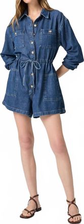 Paige Madigan Long Sleeve Romper In Glimpse