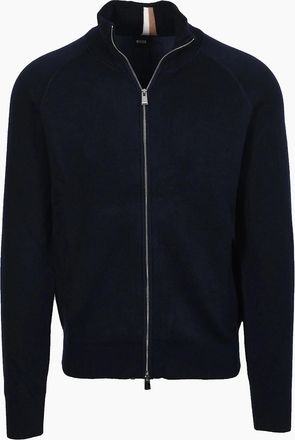 HUGO BOSS Mens Boss Black IDINO CARDIGAN DARK BLUE - Navy - Size: 38