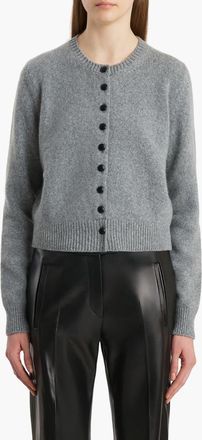 Khaite Everheart Cashmere Cardigan in Fog at Nordstrom, Size X-Small