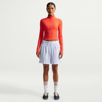 Nike Womens Nike Sportswear Loose High-Waisted Lightweight Ripstop Shorts in Blue | IF0563-407