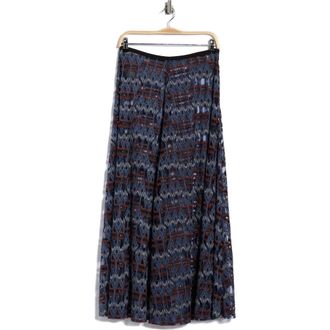 Longchamp Print Maxi Skirt in Navy at Nordstrom Rack, Size 8 Us / 40 Fr