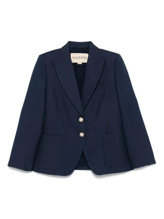 ジャケット Valentino Navy blue double-breasted jacket Toile Iconographe Valentino Navy blue double-breasted jacket Toile Iconographe