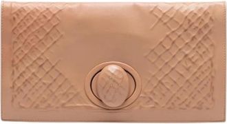 Bottega Veneta Pre-owned Clutches, female, Brown, Size: ONE SIZE Pre-owned Leather Clutch