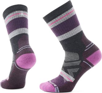 Smartwool Womens Hike Full Cushion Saturnsphere Crew Socks Gray L