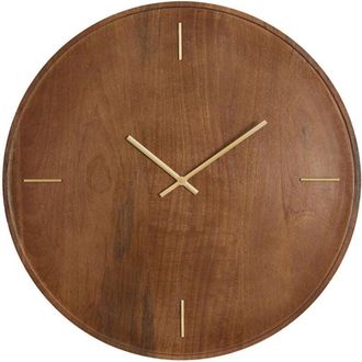 Light & Living Light&living - Reloj De Pared Veti De Madera De Mango En Tonos