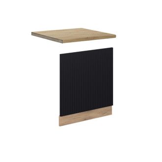 Vicco Panel Frontal Fame-line, Rayas Negras, 60 Cm, Et Roble, Vicco