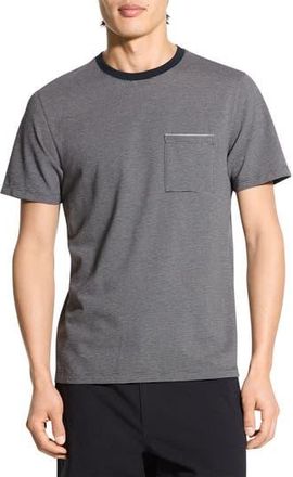 Theory Birds Eye Ringer T-Shirt in Carbon Multi at Nordstrom Rack, Size Xx-Large