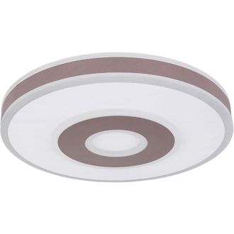 Globo Lighting Plafoniera bianca lampada da soggiorno plafoniera dimmerabile, luce notturna led telecomando cct, metallo, led 55W 1900lm 3000-6000K, PxH