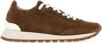 Brunello Cucinelli Brown Lace-up Sneakers