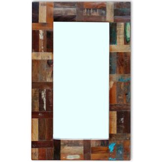 vidaXL Espejo De Madera Maciza Reciclada 80x50 Cm Vidaxl