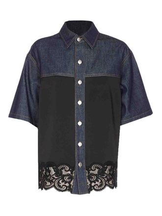 Stella McCartney Denim Shirt With Frontal Buttons Closure