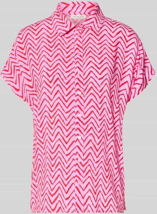 Christian Berg Relaxed Fit Bluse aus Viskose im Allover-Look in Rosa, Gr&ouml;&szlig;e 34