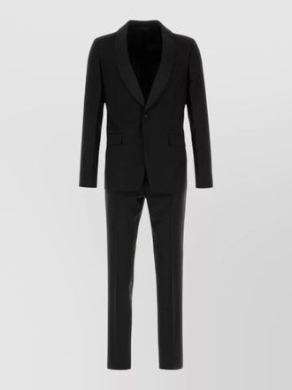Prada wool blend tailored suit jacket trousers