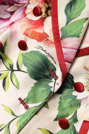 Dolce & Gabbana Floral Silk Blazer - Multicolor