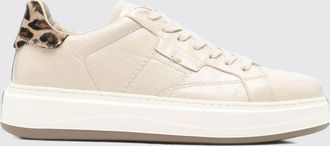 Woolrich Animal Print Leather and Pony Hair Low-Top Sneakers with a Chunky Sole