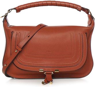 Chlo&eacute; Small Marcie Leather Shoulder Bag