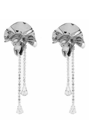 Sterling King Sylvia Crystal Drop Earrings in Silver at Nordstrom