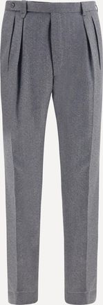 Brioni Elba Trousers in silk, cashmere and linen Male 52