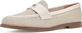 Franco Sarto Stellan Womens Dress Flat Shoes Beige Woven Fabric : 7.5 M, Leather/Suede/Textile