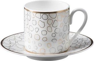 Roberto Cavalli Coffee Cup & Saucer with Luxury Box in Giraffe at Nordstrom