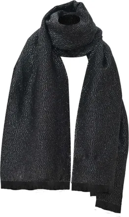Kocca Accessoires, Dames, Zwart, ONE Size, Wol, Lange rechthoekige sjaal