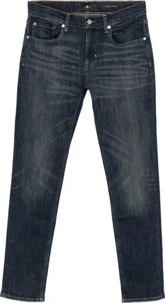 7 For All Mankind Whiskered Faded-effect Jeans