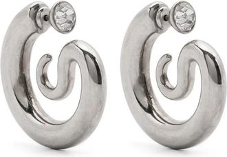 Panconesi Diamond Serpent Hoops Earrings