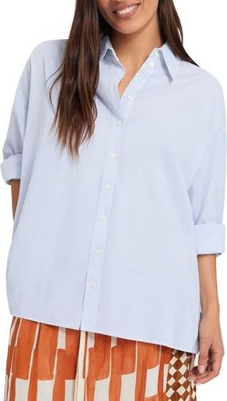 ottod'Ame Poplin Shirt in Blue at Nordstrom, Size 38