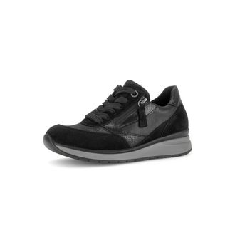 Gabor Sportieve Sneaker - Dames - Schoenen - Zwart - Maat: 37 1/2 EU Velours