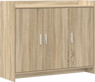 vidaXL Aparador Roble Sonoma 98,5 X 33 X 80 Cm Madera De Ingenier&iacute;a Vidaxl