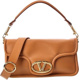 Valentino Vlogo Signature Leather Shoulder Bag