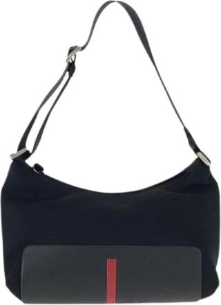 Prada Pre-owned Shoulder Bags, female, Black, Size: ONE SIZE Pre-owned Plastic Shoulder Bag