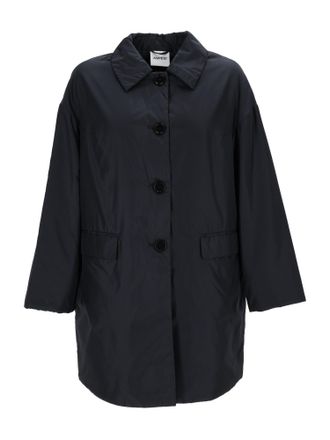 Aspesi Teena Black Classic Collar Coat