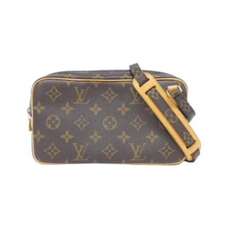 Louis Vuitton Pre-owned Cross Body Bags, female, Brown, Size: ONE SIZE Pre-owned Canvas Cross Body Bag