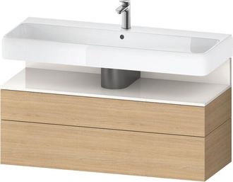 Duravit Duravit - Qatego Mueble Bajo Lavabo, 1 Extra&iacute;ble Y 1 Caj&oacute;n