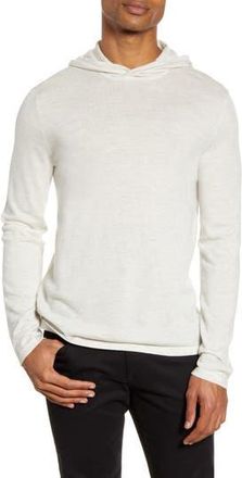 Vince Wool & Cashmere Pullover Hoodie in Heather White at Nordstrom Rack, Size X-Large